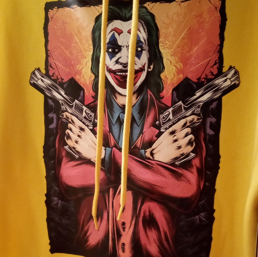 Yellow graphics sweater